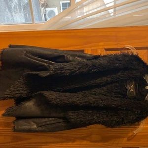 Black women’s fur vest